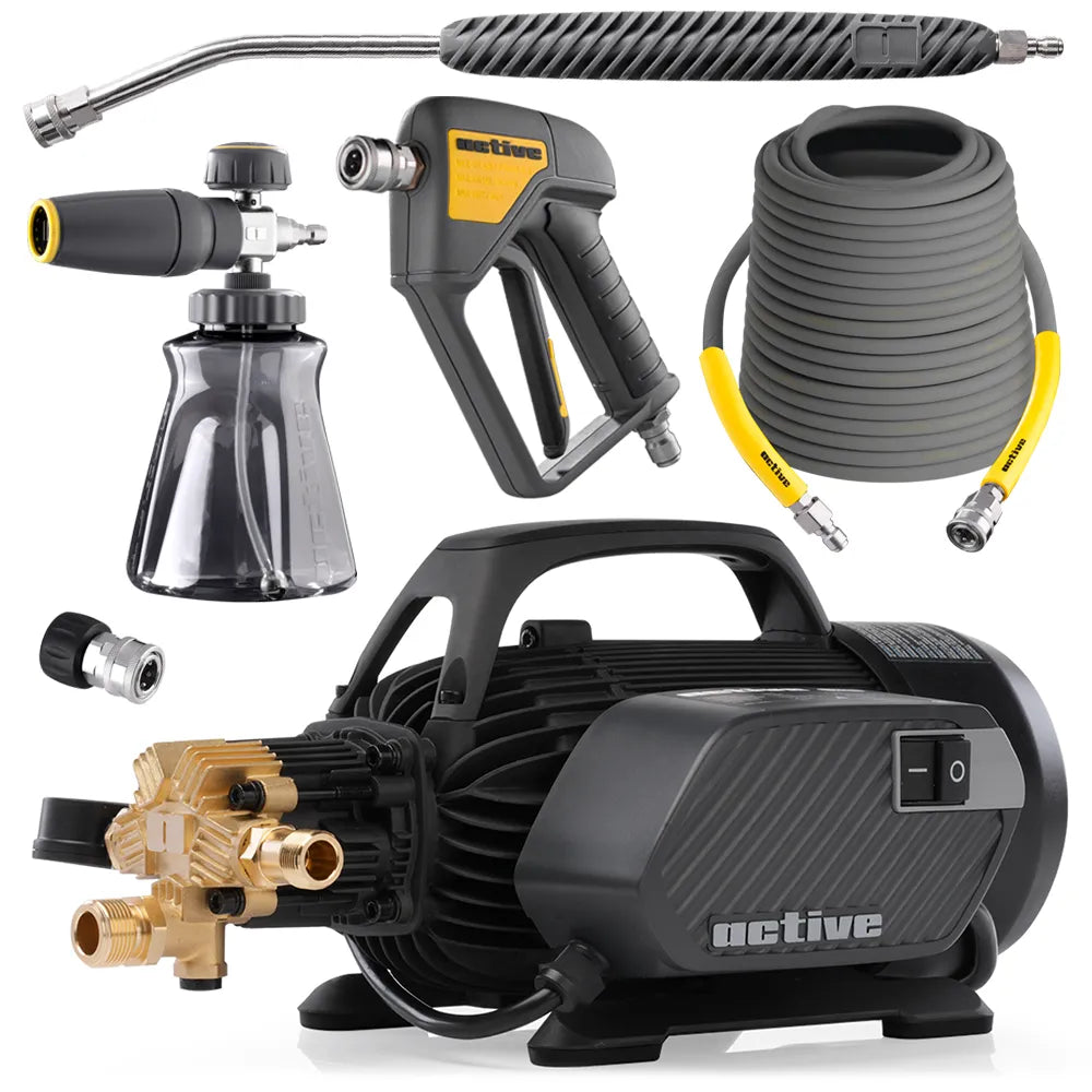 ACTIVE 2.3 Hogedrukreiniger + Premium Accessoires Kit voor professionele detailing