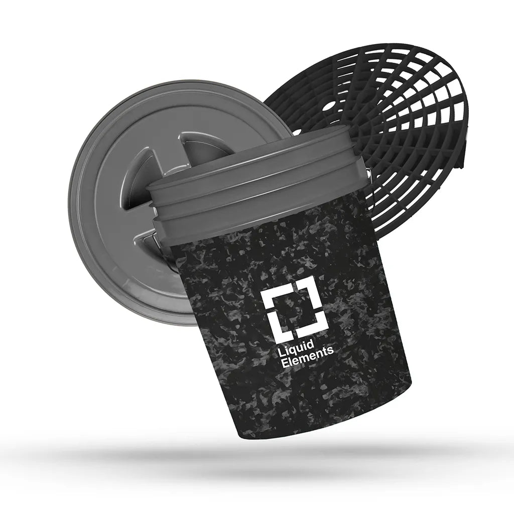 Liquid Elements Wasemmer Met Rooster & Deksel 20L – Transparant Volt