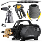 ACTIVE 2.3 hogedrukreiniger met premium accessoires kit – professioneel auto wassen zonder wateraansluiting
