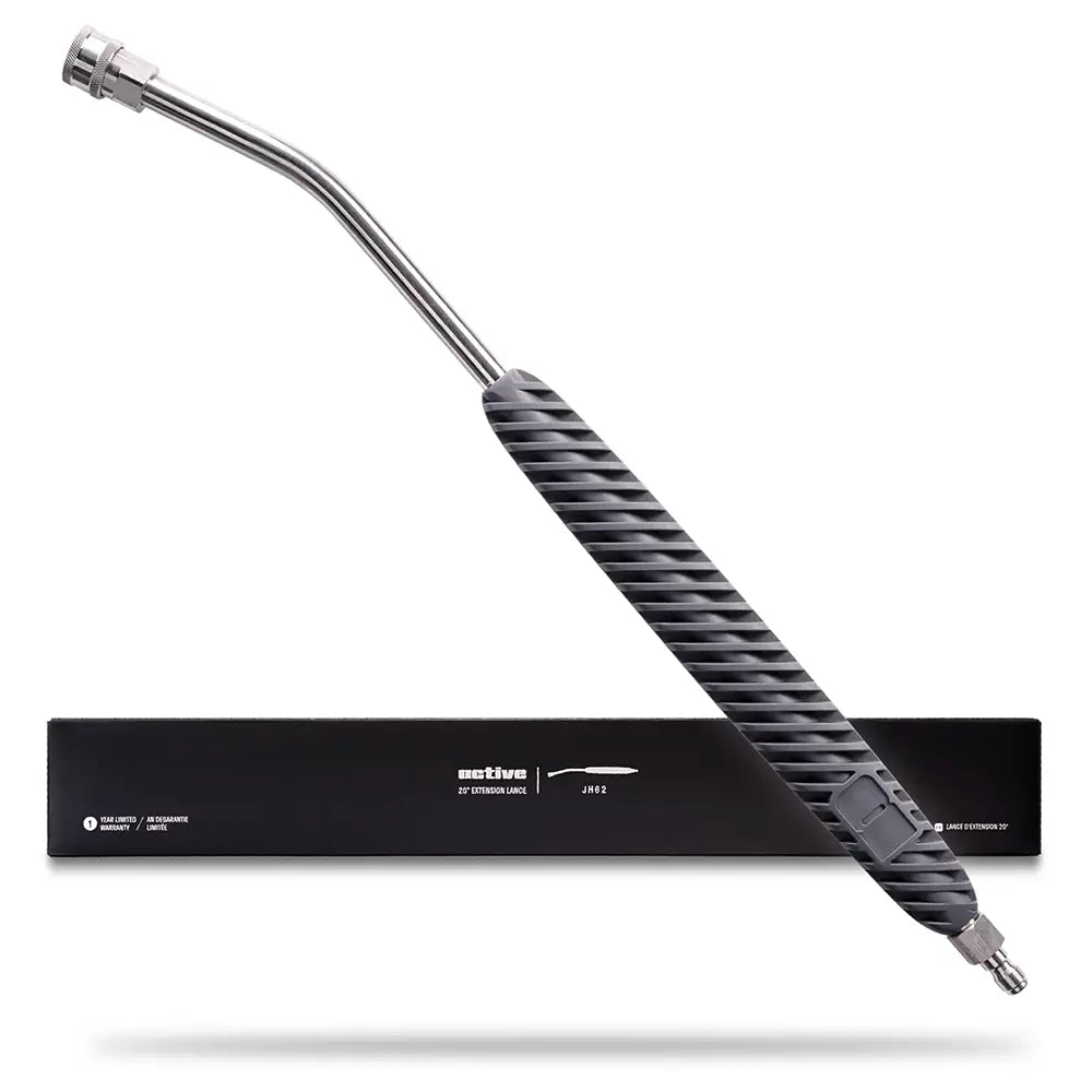 ACTIVE Premium gebogen hogedruklans 52cm met 1/4″ QC aansluiting – 304 roestvrij staal