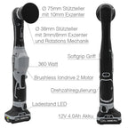 Liquid Elements A2000 PRO Mini SET inhoud – inclusief accu, lader en pads
