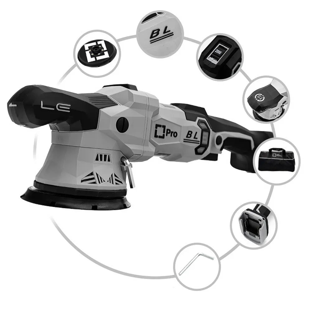 Liquid Elements A4500 PRO in gebruik – polijsten van autolak met excentrische beweging
