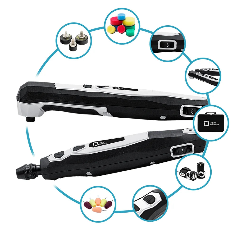 Liquid Elements A800 Mini in gebruik – polijsten van kleine oppervlakken en randen
