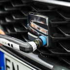 Liquid Elements A800 Mini detail – snelheidsinstelling en aan/uit knop
