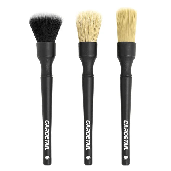 CARDETAIL Auto Detail Brush Set van 3 – professionele detailborstels voor interieur en exterieur
