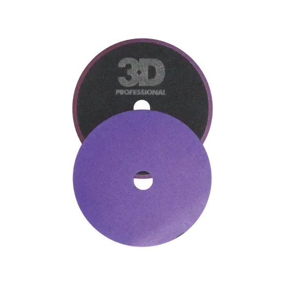 3D light purple polishing pad 125mm – zachte finishing pad voor glans zonder krassen bij machine polijsten
