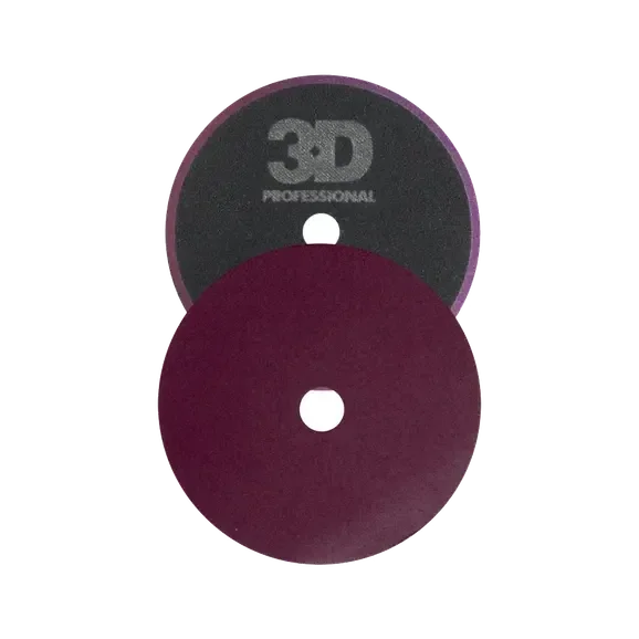 3D dark purple cutting pad 125mm – snijdende polijstpad voor diepe krassen en oxidatie bij machine polijsten
