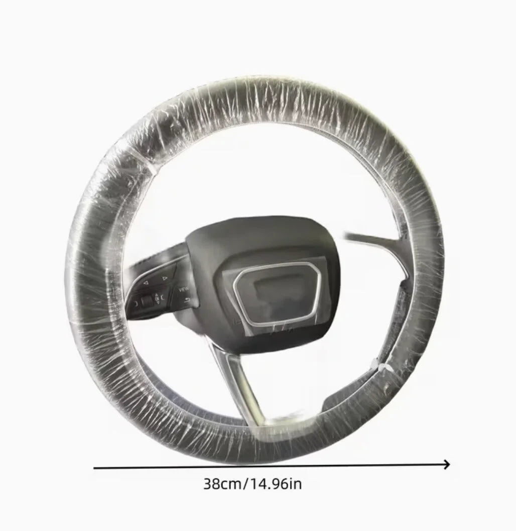 Stuurwiel beschermhoezen 20 stuks – wegwerphoezen voor professionele bescherming na detail beurt
