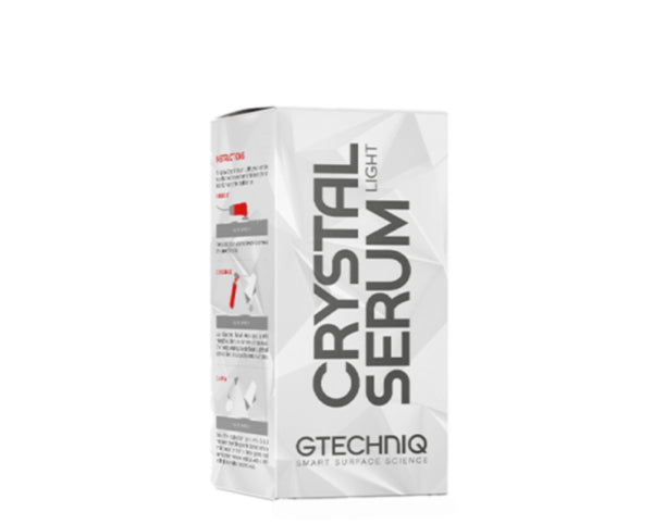 Gtechniq Crystal Serum Light keramische coating – professionele lak bescherming met diepe glans en hydrofobe werking

