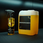 YumCars Deodoriser Lemon Zest applicatie – spuiten in het interieur voor frisse citrusgeur
