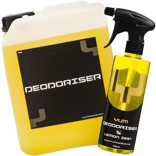 YumCars Deodoriser Lemon Zest 2-in-1 geurverwijderaar – verwijdert onaangename geuren en frist het auto interieur op
